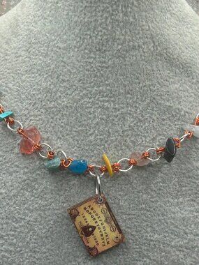 Handmade Multi Crystal Ouija Board Necklace